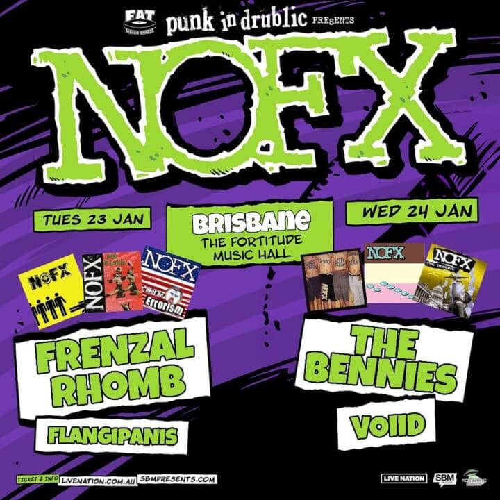 LIVE REVIEW: NOFX, The Bennies + VOIID @ The Fortitude Music Hall – 24/01/2024