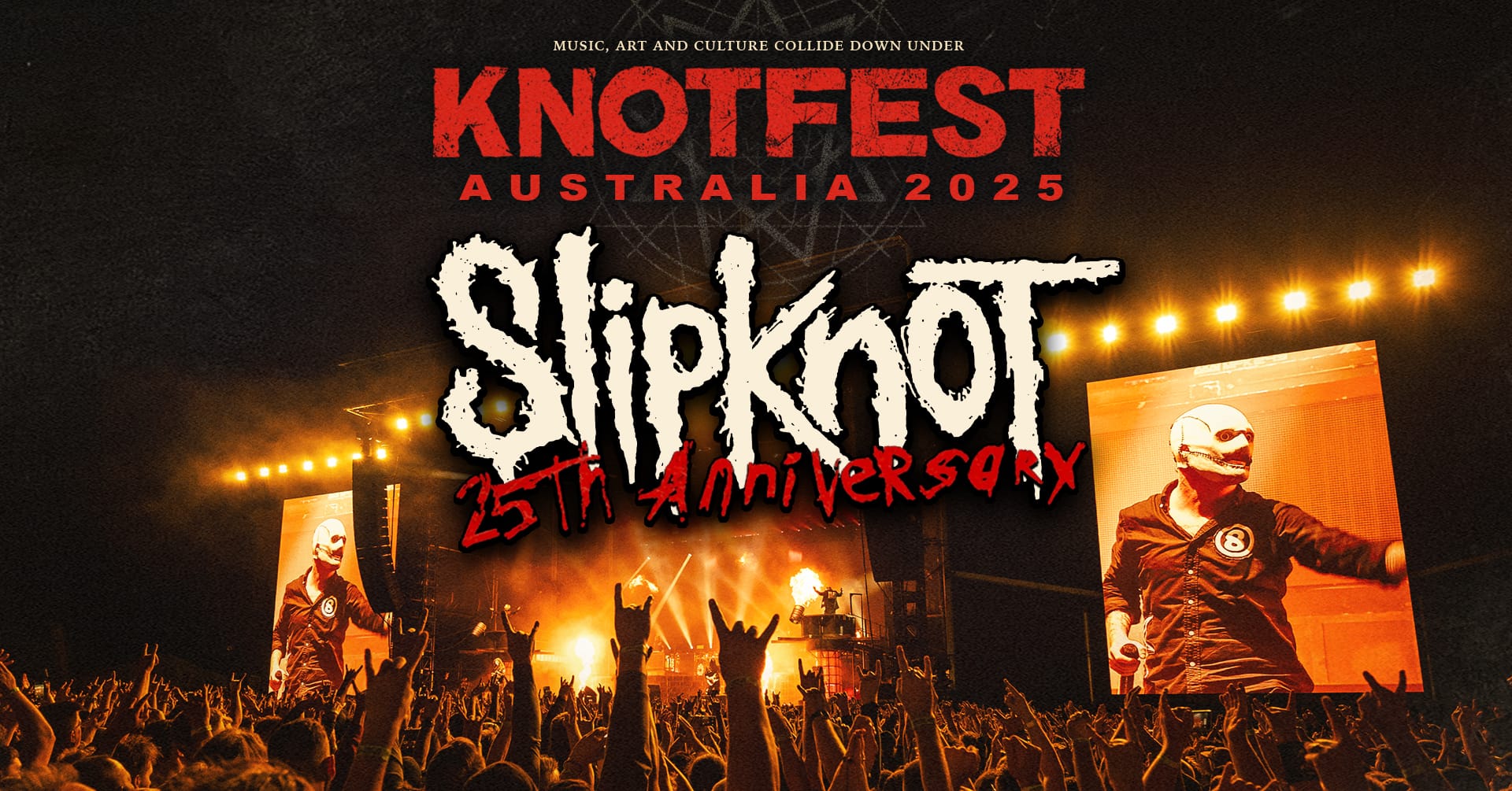SLIPKNOT To Bring Their Anniversary Tour To Headline KNOTFEST AUSTRALIA 2025!