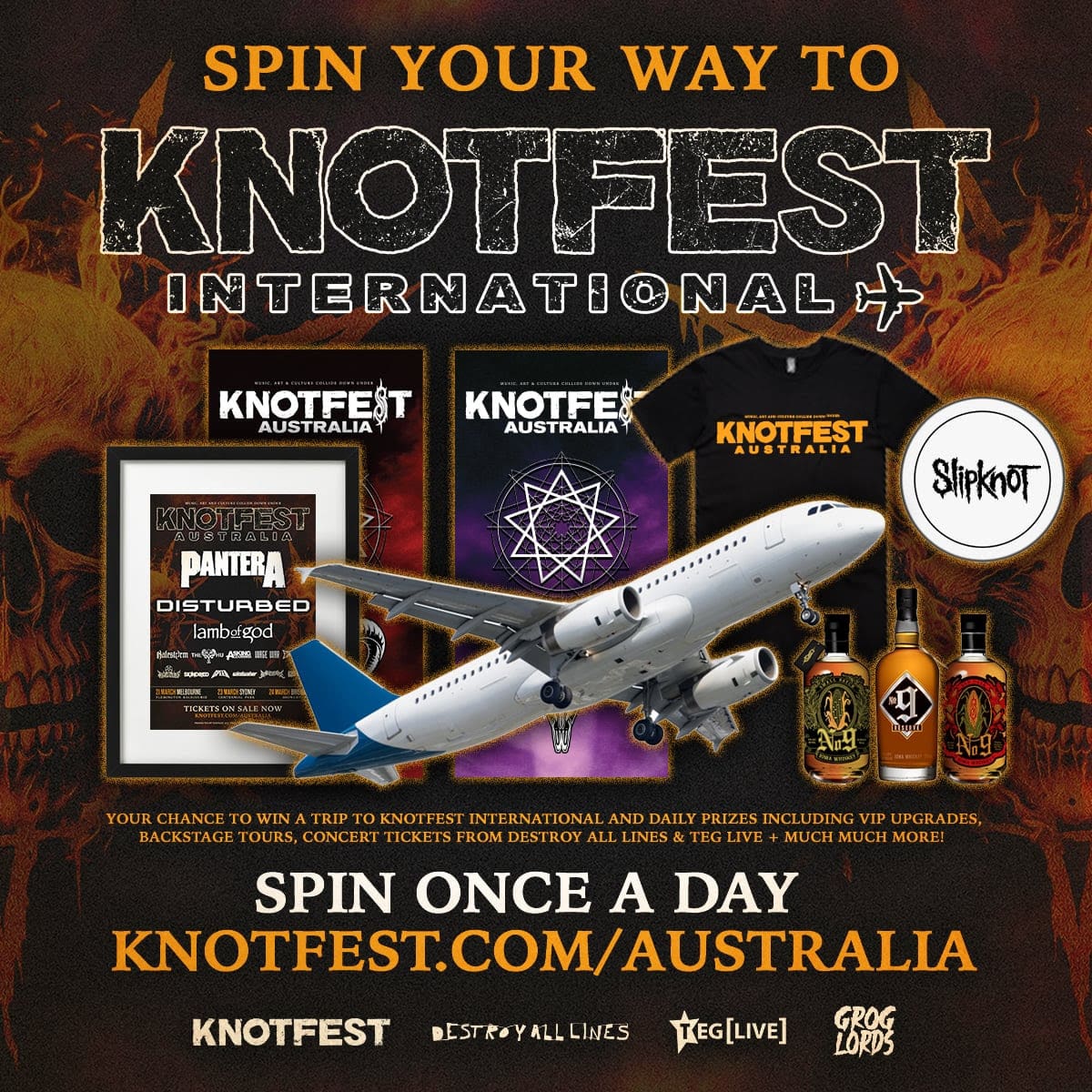 KNOTFEST AUSTRALIA Launches International Competition + Reveals Set Times + More!