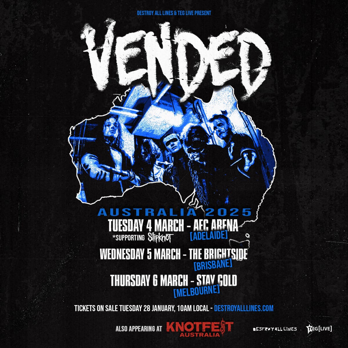 KNOTFEST AUSTRALIA Announce 2025 Sideshows Good Call Live