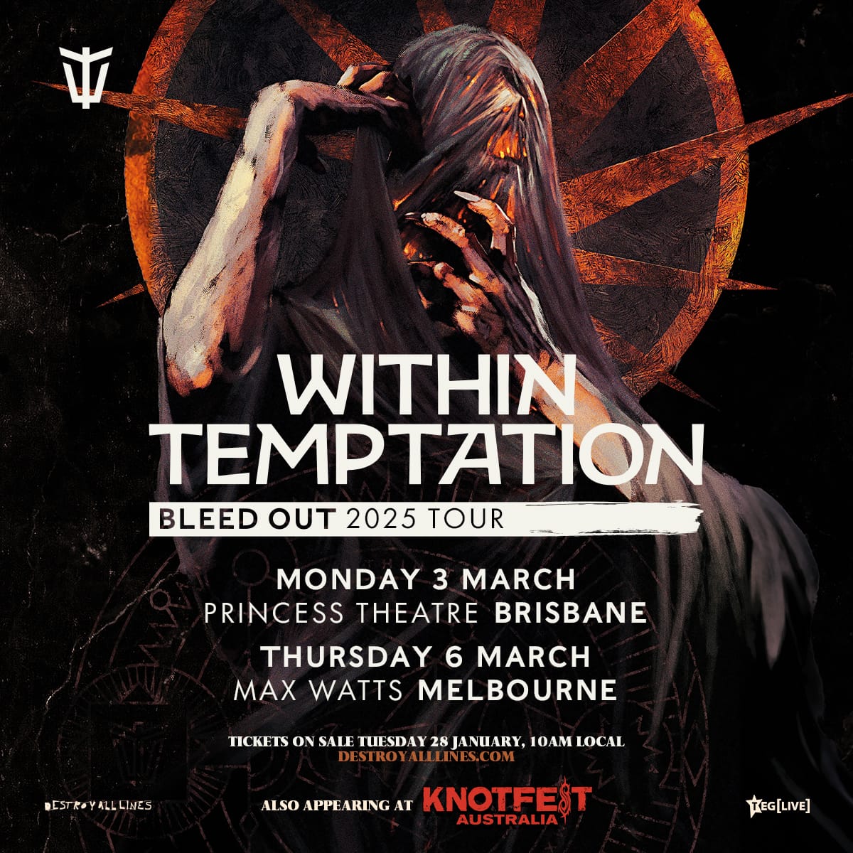 KNOTFEST AUSTRALIA Announce 2025 Sideshows Good Call Live